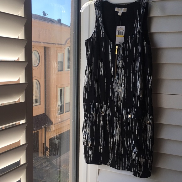 Michael Kors new black&white print dress with tag - Picture 1 of 6